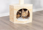 Armarkat Solid Wood Sturdy Cat Tree Condo House Furniture with Cushion S2906, Tan, 2 Levels