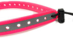 Replacement GPS eCollar with Adjustable Bungee, Multi-Hole Design, and Secure Toggle Closure for Small Dogs (Reflective Pink, Small Neck)