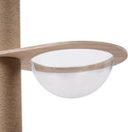 Floor to Ceiling Cat Trees, 104" Height Cat Tower with Natural Sisal Rope Scratching Post/Pedal/Hammock Cat Bed for Indoor Cats Large Adult, Modern Tall Cat Activity Tree