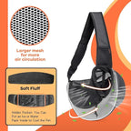 YUDODO Pet Sling Carrier for 5-9 lbs Small Dogs & Cats – Hands-Free Puppy Carrier with Safety Hook, Large Zipper Pocket, Soft Breathable Mesh, Adjustable Strap & Reflective Strip (Gray 3.0 M)