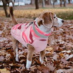 Lelepet Warm Dog Winter Coat Dog Coats for Small Dogs Waterproof Dogs Jacket with Harness Built in Reflective Cold Weather Coats Windproof Zip-Up Winter Fleece Vest Snowsuit Chihuahua Pink Camo
