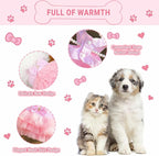 Dog Dresses, Fashion Pet Dog Clothes, Striped Mesh Puppy Dogs Princess Dresses (Pink, Medium)