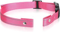 Collar Replacement Strap, Reflective Pet Safe Collars Replacement, Ecollar Replacements Strap for Bark Collar Small Dogs Training, Pink