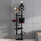 NUNU LAB 88'' H Tall Gothic Cat Tree, Cat Condo, Cat Tower