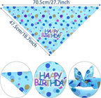hoyuwak Dog Birthday Party Supplies Girl Dog Birthday Bandana Tutu Set Cute Hat Bow Tie Set for Large Medium Small Dogs