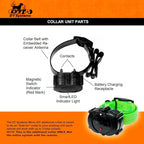 DT SYSTEMS Micro iDT Additional Collar for DT Systems Micro iDT Plus Dog Training System, 6-22" Adjustable Replacement Add-On E-Collar - Green