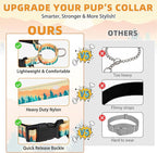 KOOLTAIL Martingale Collar for Dogs for Small Medium Large Dogs, Soft Padded Nylon No Pull Dog Collar with Buckle, Adjustable No Slip Heavy Duty Durable Puppy Training Collar for Boys Girls, Orange S
