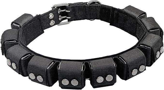 Tactical Weighted Dog Collar - Weights for Training & Exercise - Small, Medium, Large Dogs