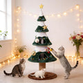 Cat Tree, 62" Cat Tower with Heavy Duty Base and Scratching Posts, Multi-Level Plant-Like Cat Furniture, Sisal Cat Scratcher & Cozy Cat Condo, a Holiday Favorite for Indoor Cats,Green