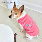 Parisian Pet Princess Dog Shirt – 100% Cotton Shirts for Large Dogs – Pink Sleeveless Pet Clothes – Lightweight and Breathable Dog Apparel – Girl Dogs Clothes - Stretchy Pet T Shirts
