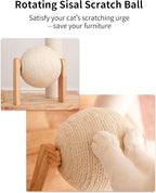 Wood Cat Tree for Large Cats, Modern Cat Tree Tower with Wide Shelves Cotton Scratching Posts, Super Sturdy Base, Cozy Perches, and Interactive Toys for Indoor Kittens