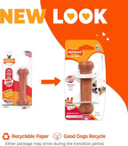 Nylabone Power Chew Classic Bone Chew Toy for Dogs, Durable Dog Toys for Aggressive Chewers, Bacon Flavor, X-Small/Petite - Up to 15 lbs. (1 Count)
