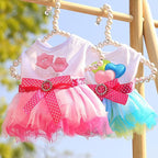 2 Pack Dog Clothes for Small Dogs Girls Cute Princess Puppy Dresses Tutu Pet Dress Outfit Female Dog Dresses Chihuahua Yorkie (XX-Small)