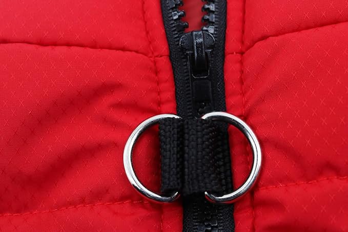 Small Dog Coats Warm Winter Dogs Jacket Pet Jackets Puppy Cold Weather Coat Pet Clothes for Small Dogs, Red, Medium