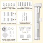 2 Packs Retractable Short Dog Gate - Small Puppy Mesh Safety Pet Gates Doggy Door for Doorways Stairs Kitchen Hallways Indoor, 14" Tall, Extends up to 59" Wide, White