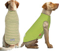 KYEESE 2Pack Dog Shirt, Soft Striped Dogs T Shirts, Lightweight Pet Tank Top, Sleeveless Dog Shirt for Large Dogs, Stretchy Comfortable Pet Vest, Green, 3XL