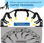 Prong Training Collar for Dogs, Adjustable Dog Pinch Collar with Quick Release Buckle, No Pull Collar for Small Medium Large Dogs, Extra Link and Caps