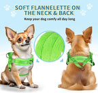 SlowTon No Pull Small Dog Harness and Leash Set, Puppy Soft Vest Harness Neck & Chest Adjustable, Reflective Lightweight & Anti-Twist Pet Lead Combo for Small Medium Dogs (G- Front Clip,S)