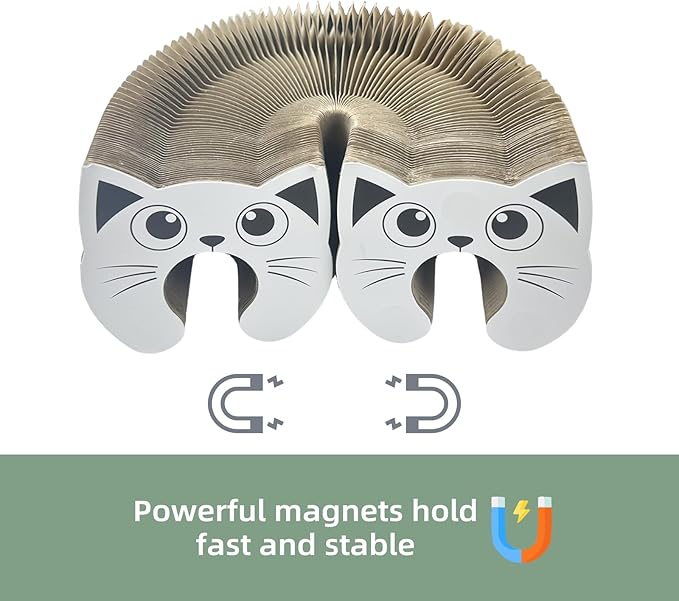 Magic Accordion Cat Scratching Board - Interactive Toy for Bored Indoor Cats, for Indoor catscat Toys for Scratching Fun & Durable Cat Toys 2Pack