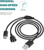 Compatible with Jugbow Dog Shock Collar Charger, USB Charging Cable Dog Training Collar and Remote, 2-in-1 Magnetic Charging and Micro USB Cable Replacement Charger Cable Compatible with Jugbow Dog Shock Collar