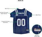 Pets First NFL Indianapolis Colts Dog Jersey, Size XX-Large, Football Shirt Costume for Pet, Dog Sports T-Shirt, NFL Team Clothing for Cats, Licensed Pet Apparel Available in 7 Sizes and 32 Teams