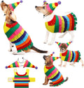 Halloween Pinata Dog Costume Mexican Dog Costume Halloween Cosplay Outfits Cute Clothes Adjustable Dress up Apparel Accessories for Small Medium Large Dogs(M, 8.8-19 LB)