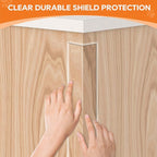 Door Protector from Dog Scratching, Window Sill Protector, Clear Sided Shield Protection Barrier Anti Cat, Dog Scratching, Slobbering, and Clawing Furniture, Glass, Car Door, Couch 4in x 32.8'