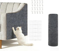 Cat Scratch Couch Furniture Protector-118 x15.8 cat Scratch Mat for Couch Furniture and Wall Protector,Trimmable Self-Adhesive DIY Climbing Cats Scratcher Couch Protector（Dark Gray）