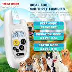 Dog Shock Collar with Remote Control- [Newly Upgraded] Training Collar for Small Medium Large Dogs, Electric Collar for Dogs Training Rechargeable, E Collar with Beep, Vibration & Shock-Lock Keypad。