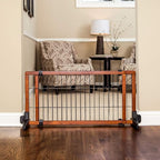 Carlson 41"-70" Super Wide Dog Gate, Premium Wooden Adjustable Freestanding Pet Gate for Doorways & Hallways