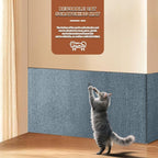 Cat Scratch Mat, Self-Adhesive Trimmable cat Scratch Furniture Protector for Couch, cat Scratch pad，cat Tree，DIY Climbing Carpet for Cat Tower Replacement Pads (Brown, 39.4" x 15.8")