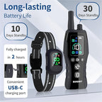 Dog Training Collar with Remote - 4900FT Dog Shock Collar for IP67 Waterproof with 4 Training Modes, Security Lock，Rechargeable E-Collar for All Breeds（10-120lbs）