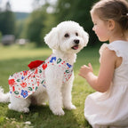 choyaxo Small Dogs Girl Bow Cat Dress