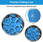 Dog Slow Feeder Bowls Silicone Spiral Pet Food Feeder Insert to Slow Down Eating for Large Medium Small Breed Dogs Perfect with Stainless Steel Glass Ceramic Pet Bowls (Blue)