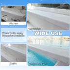 Dog Cat Scratching Windows Sill Protector，Window sill Cover，Rubber Anti Scracting from Dog Cats for Home Furniture Edge Protection Flexible Rubber L-Type 4x1.6inch Non Slip Cuttable(78.7" White)