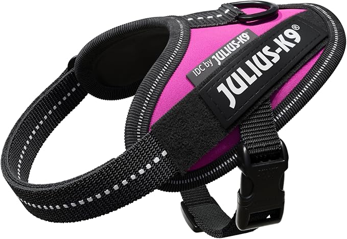 Julius-K9, 16IDC-DPN-B1, IDC Powerharness, Dog Harness, Size: Baby 1, Dark Pink