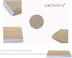 AMZNOVA Cat Scratcher Rescratch Cat Scratching Board, Scratching Pad with Catnip for Indoor, Flat Cardboard Scratcher Scratch Board for Kitten, Narrow, Glitter Silver