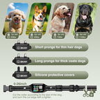 Dog Shock Collar for 3 Dogs - 3300FT Dog Training Collar with Remote for Dogs, IPX7 Waterproof Electric Shock Collar with 3 Training Modes, Rechargeable AI Smart Anti-Barking Device