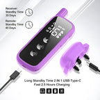 Dog Traning Collar - 2600FT Shock Collar for Dogs with Remote Control, IP68 Waterproof 3 Modes (Beep/Vibration/Shock) Ecollar, Security Lock for Large Medium Small Dogs, Purple