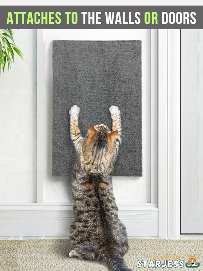 Corner Cat Scratcher – Wall Mounted Cat Scratcher – Cat Wall Scratch Pad – Corner Wall Scratcher for Cats – Wall Scratchers for Indoor Cats – Cat Scratch Post for Wall Corner Use