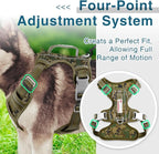BARKBAY Dog Harness No Pull with ID Tag Pocket - Heavy Duty, Reflective, Easy Control for Large Dogs(Camo,XL)