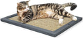 Cat Scratching Post, Natural Wooden Sisal Cat Wall Scratcher, Floor or Wall Mounted Vertical Cat Scratch Pad for Indoor Cats Adults or Kittens, Cat Wall Furniture Protector (Single Grey)