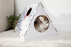 Christmas Snowman Cardboard Cat Scratcher House