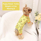 Dog Pajamas Pjs Spring Summer Dog Clothes for Small Dogs Girl Boy, Soft Stretchy Tiny Chihuahua Yorkie Puppy Clothes Doggie Onesies Cat Pet Jammies Outfit, Yellow Duck, XL