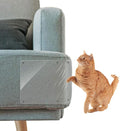 8 Pack Furniture Protector from Pet, Self-Adhesive Furniture Scratch Guards, Cat Scratch Couch Protectors Pad with 40 Pins (5.9" x 19.7"), Transparent (LJ-CJ-121407)
