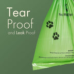 (Not Made In China) Dog Poop Bag Rolls 300 Count, Biodegradable, Leak Proof and Extra Thick Refill Bags For Dogs and Cats, Unscented Earth Friendly Waste and Doggy Litter Bag
