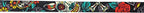 Wolfgang Heavy Duty Martingale Dog Collar with Quick Release Nylon Buckle for Walking & Training, LosMuertos Print, Medium