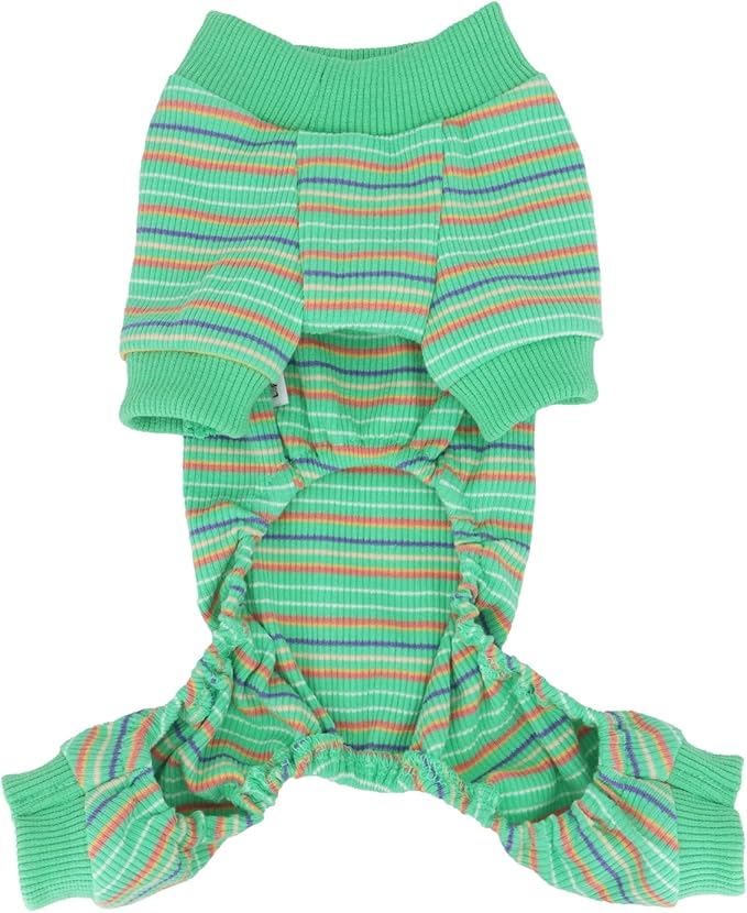 LOPHIPETS Dog Pajama Onesie for Small Chihuahua Yorkie Poodle Clothes Apparel-Green/M