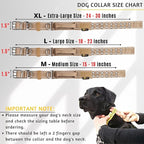ADITYNA Heavy Duty Dog Collar for Medium Dogs - Reflective Collar with Handle for Training, and Walking - Wide, Thick, Tactical, Soft Neoprene Padded