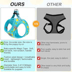 BEAUTYZOO Small Dog Harness and Leash Set,Step in No Choke No Pull Soft Mesh Dog Harnesses Reflective for Extra-Small/Small Medium Puppy Dogs and Cats,BlueDuck S